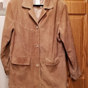 Womans Tan Suede Jacket